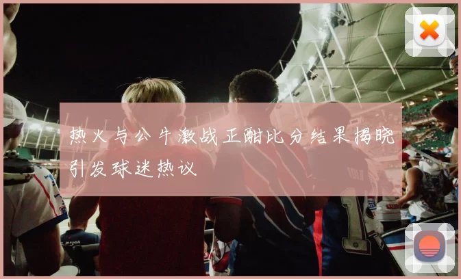 热火与公牛激战正酣比分结果揭晓引发球迷热议